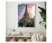 Uokvireni Plakati, Eiffel Under Pink Sky, 50x 70 cm, Bijeli okvir