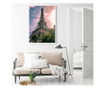 Uokvireni Plakati, Eiffel Under Pink Sky, 50x 70 cm, Bijeli okvir
