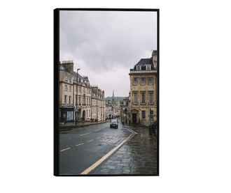 Uokvireni Plakati, England Street, 80x60 cm, Črn okvir