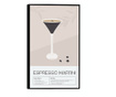 Uokvireni Plakati, Espresso Martini, 50x 70 cm, Črn okvir