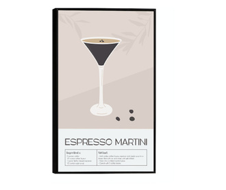 Uokvireni Plakati, Espresso Martini, 50x 70 cm, Črn okvir