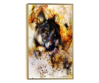 Uokvireni Plakati, Eyes of the Wolf, 21 x 30 cm, Zlatni okvir