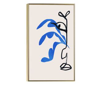 Uokvireni Plakati, Face Part And Nose, 60x40 cm, Zlatni okvir