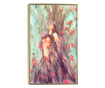 Uokvireni Plakati, Fantasy Women Tree, 21 x 30 cm, Zlatni okvir