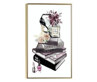 Uokvireni Plakati, Fashion Brands, 42 x 30 cm, Zlatni okvir