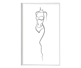 Uokvireni Plakati, Female Body, 42 x 30 cm, Bijeli okvir