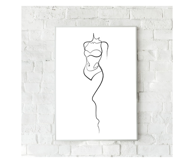 Uokvireni Plakati, Female Body, 42 x 30 cm, Bijeli okvir