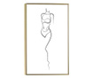 Uokvireni Plakati, Female Body, 50x 70 cm, Zlatni okvir