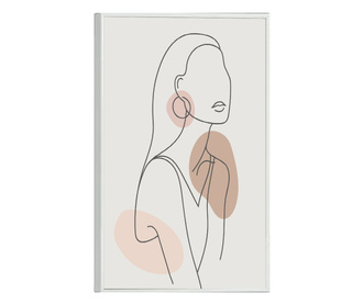 Uokvireni Plakati, Female Line, 60x40 cm, Bijeli okvir