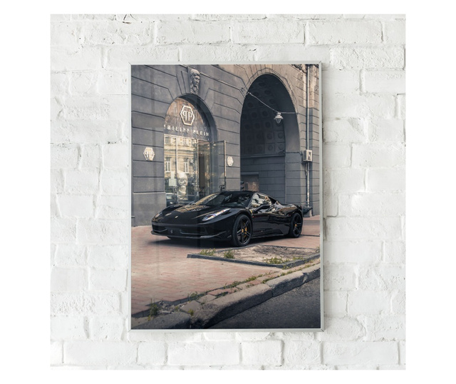 Uokvireni Plakati, Ferrari 458 Italia, 42 x 30 cm, Bijeli okvir