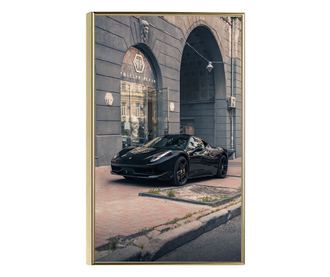 Uokvireni Plakati, Ferrari 458 Italia, 42 x 30 cm, Zlatni okvir