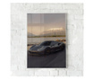 Uokvireni Plakati, Ferrari on Sunset, 60x40 cm, Bijeli okvir