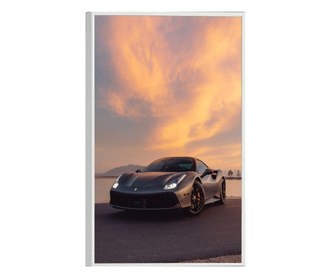 Uokvireni Plakati, Ferrari on The Edge, 60x40 cm, Bijeli okvir