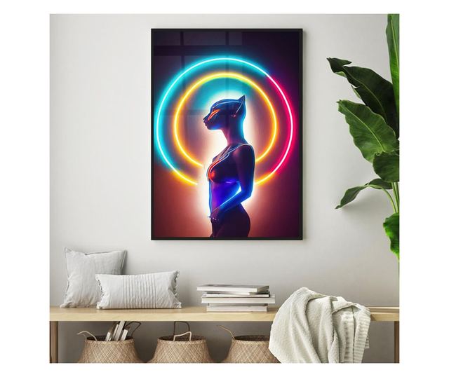 Uokvireni Plakati, Fictional Woman, 50x 70 cm, Črn okvir