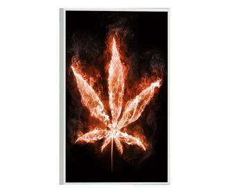 Uokvireni Plakati, Fire Marijuana, 21 x 30 cm, Bijeli okvir