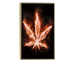 Uokvireni Plakati, Fire Marijuana, 21 x 30 cm, Zlatni okvir