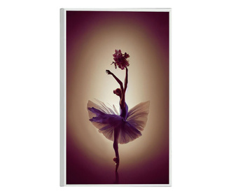 Uokvireni Plakati, Flower Ballerina, 42 x 30 cm, Bijeli okvir