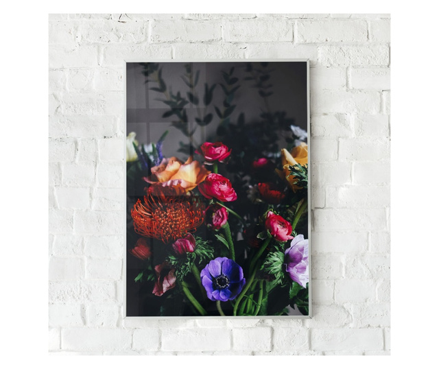 Uokvireni Plakati, Flower Garden, 60x40 cm, Bijeli okvir