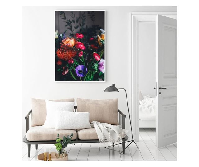 Uokvireni Plakati, Flower Garden, 42 x 30 cm, Bijeli okvir