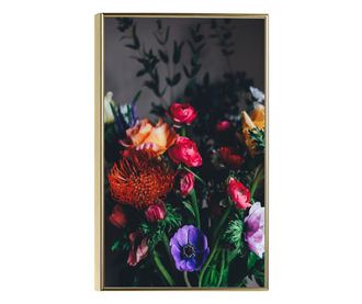 Uokvireni Plakati, Flower Garden, 21 x 30 cm, Zlatni okvir
