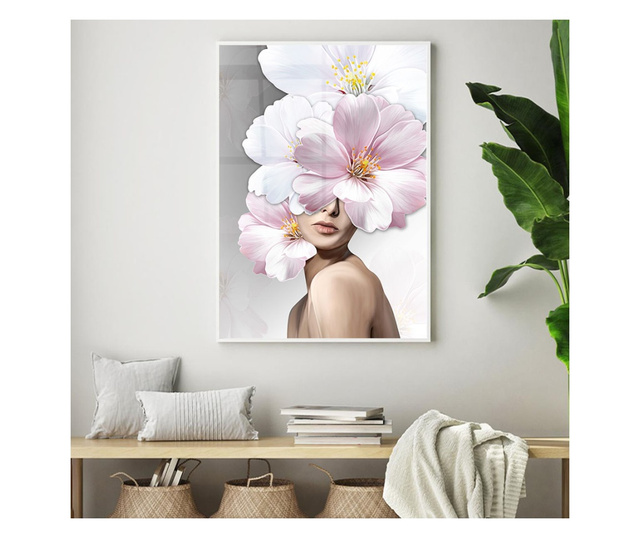 Uokvireni Plakati, Flower Girl, 80x60 cm, Bijeli okvir