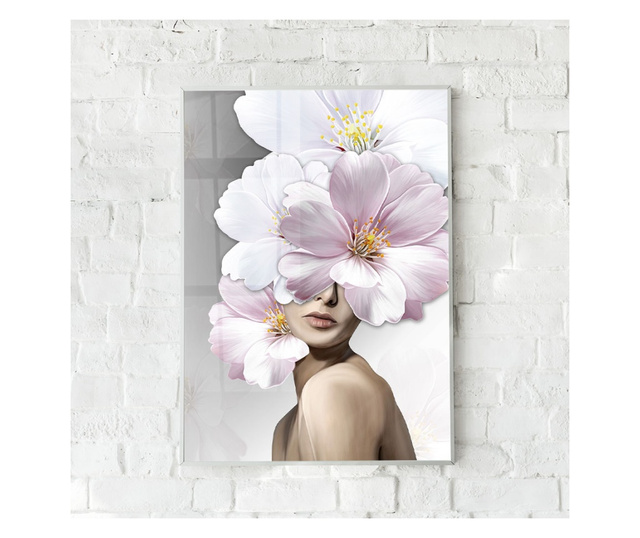 Uokvireni Plakati, Flower Girl, 50x 70 cm, Bijeli okvir