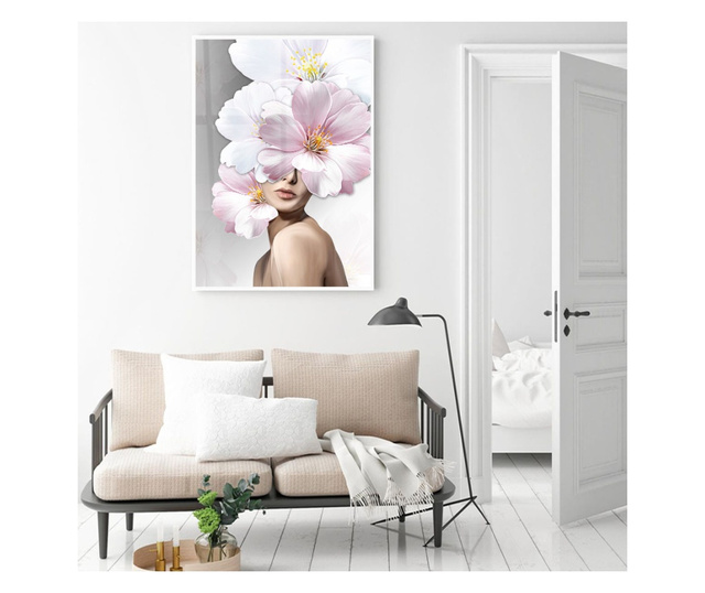 Uokvireni Plakati, Flower Girl, 80x60 cm, Bijeli okvir