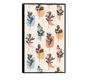 Uokvireni Plakati, Flower Pattern, 60x40 cm, Črn okvir