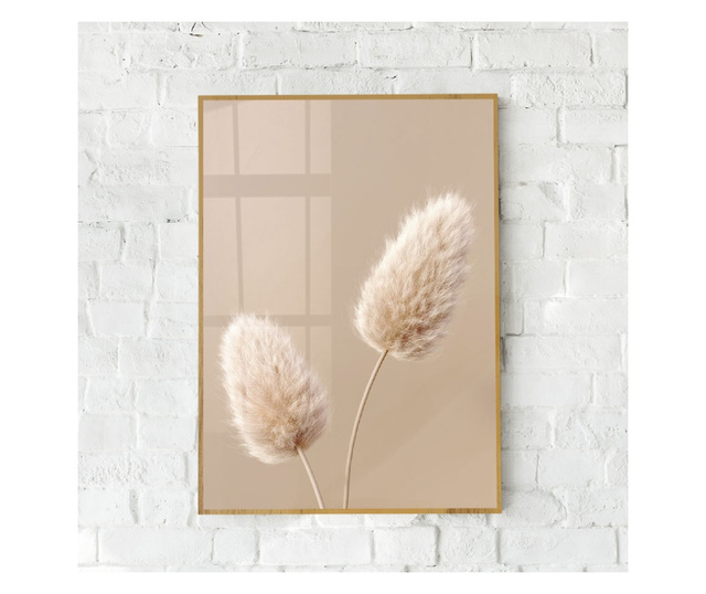 Uokvireni Plakati, Fluffy Flowers, 60x40 cm, Zlatni okvir