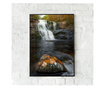 Uokvireni Plakati, Forest Waterfall, 80x60 cm, Črn okvir