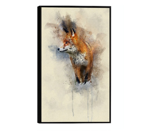 Uokvireni Plakati, Fox Spalsh, 50x 70 cm, Črn okvir