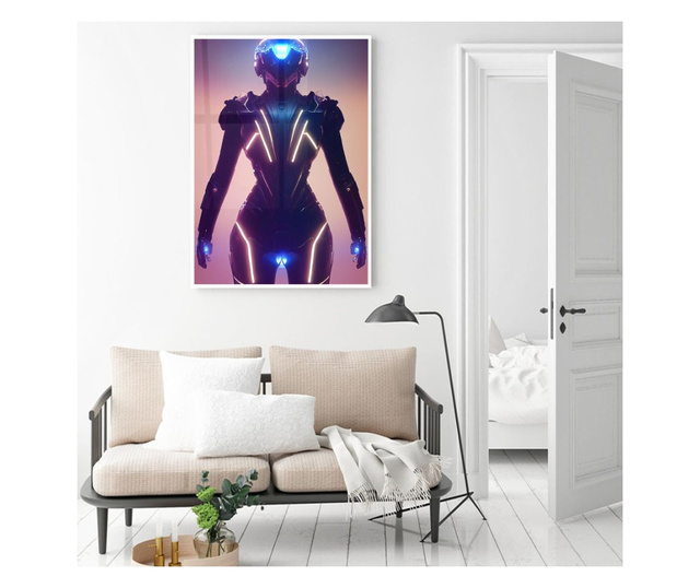 Uokvireni Plakati, Future Robot, 80x60 cm, Bijeli okvir