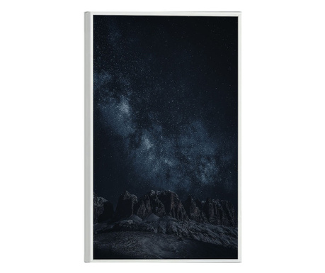 Tablou Poster Inramat, Galactic Sky, 21 x 30 cm, Rama Alba