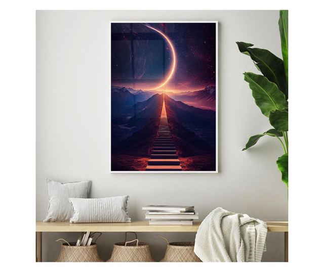 Uokvireni Plakati, Galaxy Stairs, 60x40 cm, Bijeli okvir