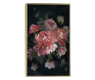 Uokvireni Plakati, Garden Flowers, 60x40 cm, Zlatni okvir
