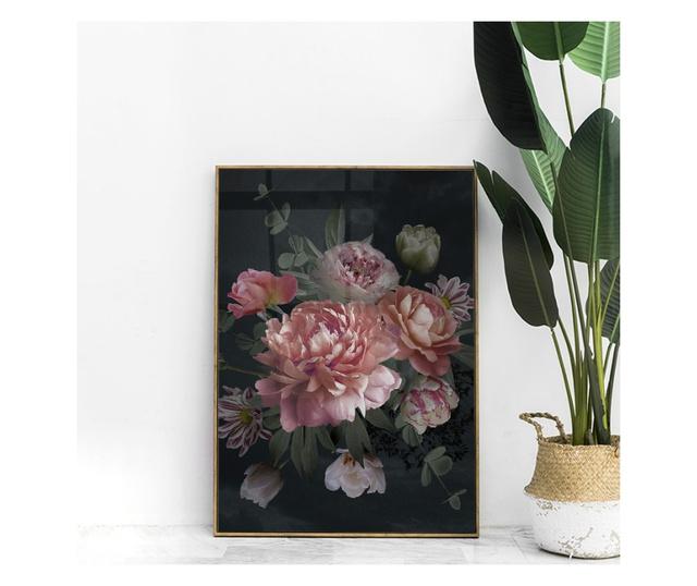 Uokvireni Plakati, Garden Flowers, 21 x 30 cm, Zlatni okvir
