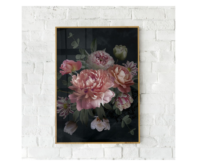 Uokvireni Plakati, Garden Flowers, 50x 70 cm, Zlatni okvir