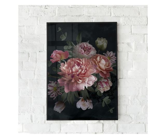 Uokvireni Plakati, Garden Flowers, 80x60 cm, Črn okvir