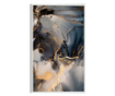Uokvireni Plakati, Golden Abstract Marble, 80x60 cm, Bijeli okvir