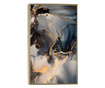 Uokvireni Plakati, Golden Abstract Marble, 60x40 cm, Zlatni okvir
