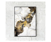 Uokvireni Plakati, Golden Marble Shades, 50x 70 cm, Črn okvir