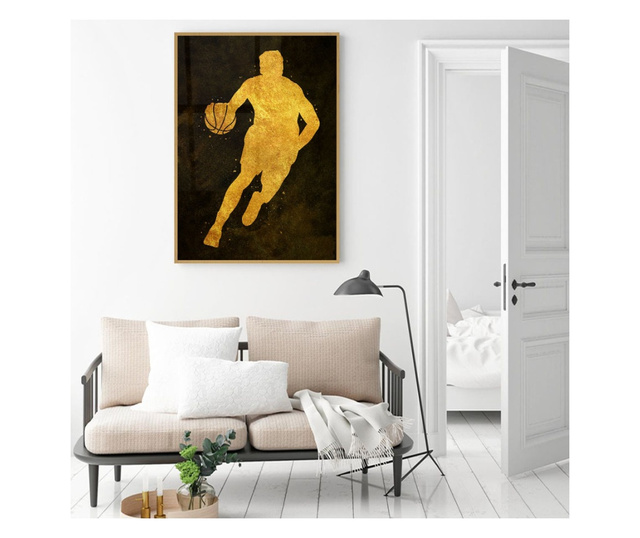 Uokvireni Plakati, Golden NBA, 42 x 30 cm, Zlatni okvir