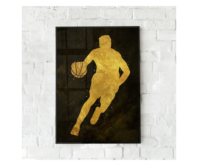 Uokvireni Plakati, Golden NBA, 21 x 30 cm, Črn okvir