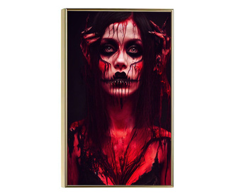 Uokvireni Plakati, Gothic Woman, 50x 70 cm, Zlatni okvir