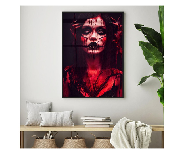 Uokvireni Plakati, Gothic Woman, 50x 70 cm, Črn okvir