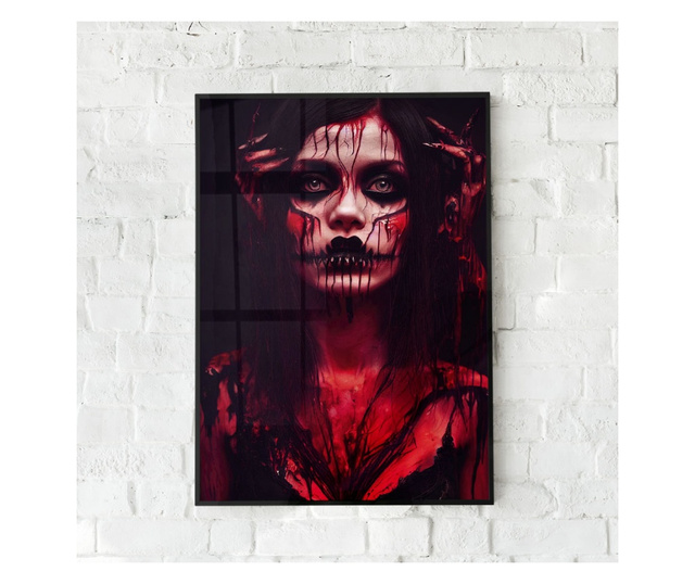 Uokvireni Plakati, Gothic Woman, 50x 70 cm, Črn okvir