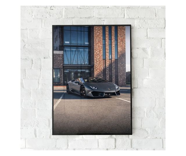 Uokvireni Plakati, Gray Lambo, 50x 70 cm, Črn okvir