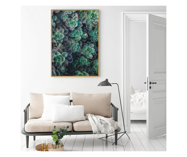 Uokvireni Plakati, Green Lilac Tree, 50x 70 cm, Zlatni okvir