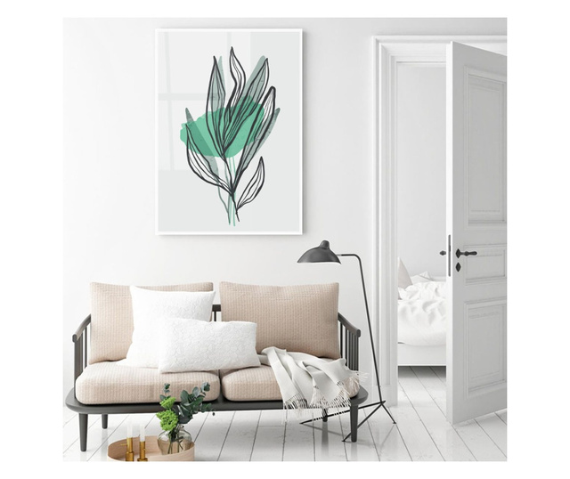 Uokvireni Plakati, Green LIne-Art, 42 x 30 cm, Bijeli okvir