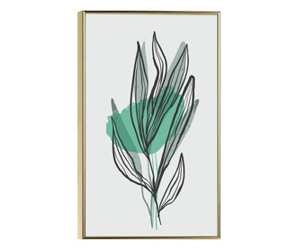 Uokvireni Plakati, Green LIne-Art, 80x60 cm, Zlatni okvir